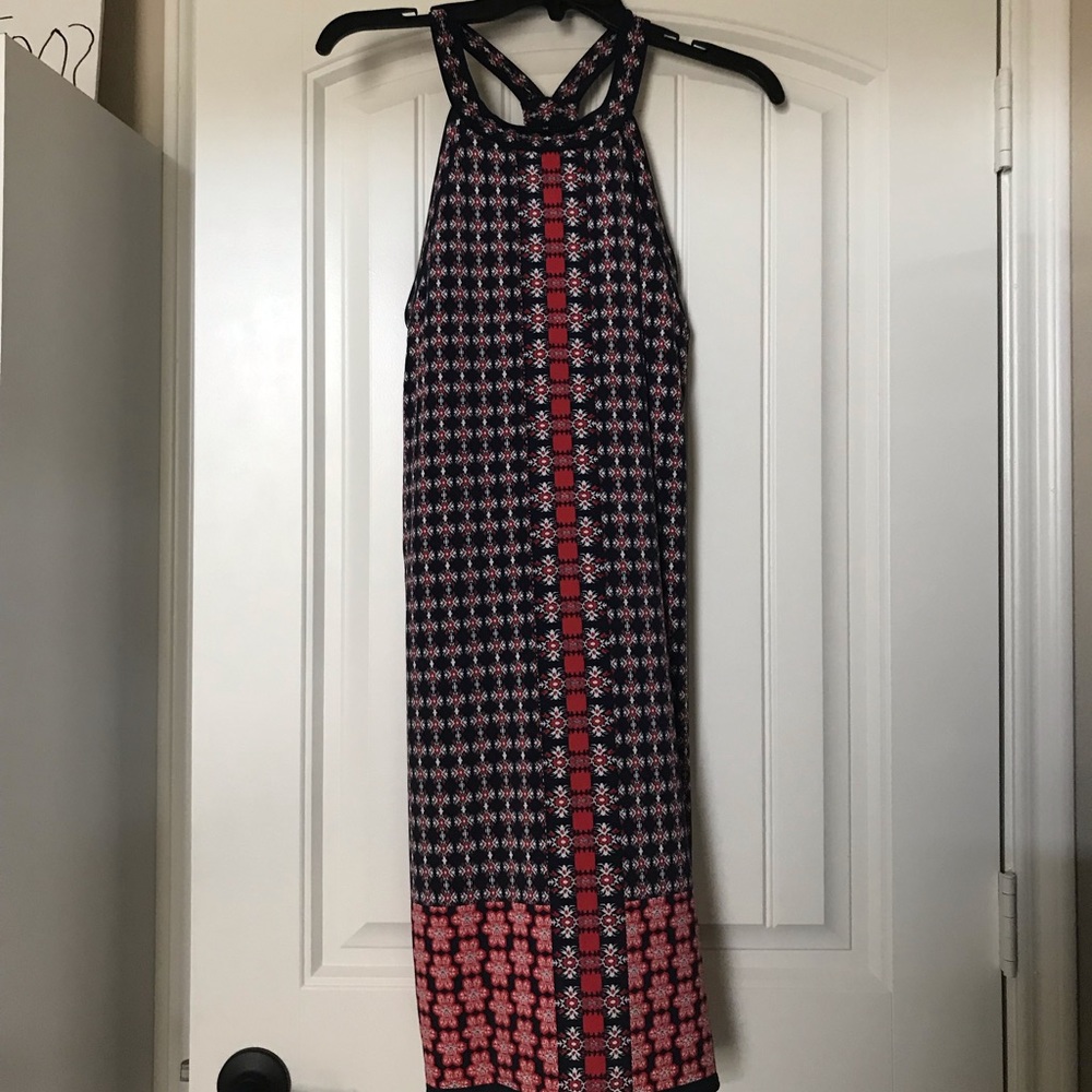 Red white and blue short dress